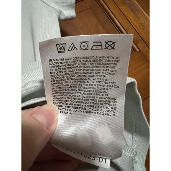 VOLCOM Women's Have a Clue Skimmer Baby Rib T-Shirt Chlorine Blue Size XS - Picture 7 of 8